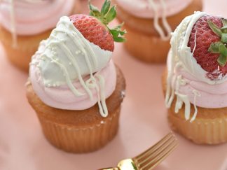 Cupcake à la fraise